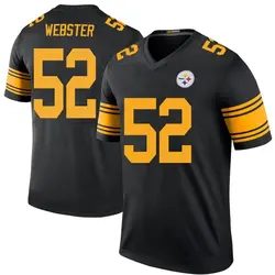 Nike Mike Webster Pittsburgh Steelers Men's Legend Black Color Rush Jersey