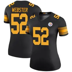 Nike Mike Webster Pittsburgh Steelers Women's Legend Black Color Rush Jersey