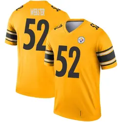 Nike Mike Webster Pittsburgh Steelers Youth Legend Gold Inverted Jersey