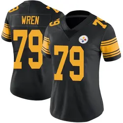 Nike Renell Wren Pittsburgh Steelers Women's Limited Black Color Rush Jersey