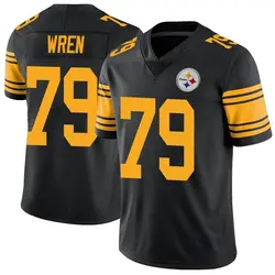 Nike Renell Wren Pittsburgh Steelers Youth Limited Black Color Rush Jersey